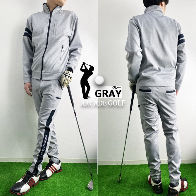 ゴルフウェア メンズ ジャージポンチ ストレッチ セットアップ ゴルフジャケット ゴルフパンツ ジョガーパンツ スタンドジャケット ブルゾン スポーツ/爆買 |  | 01