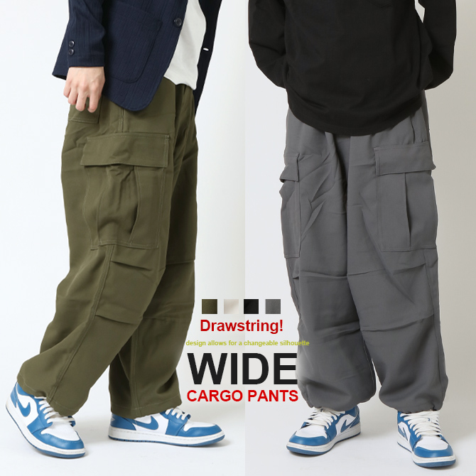 綿タッチサス付カーゴ 楽天市場】カーゴパンツ メンズ ワイドパンツ ベルト付き 2WAY