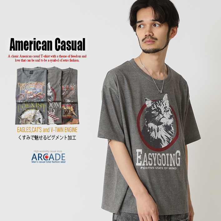 ARCADE（アーケード） 500円セール 古着加工 ロックTシャツ tシャツ