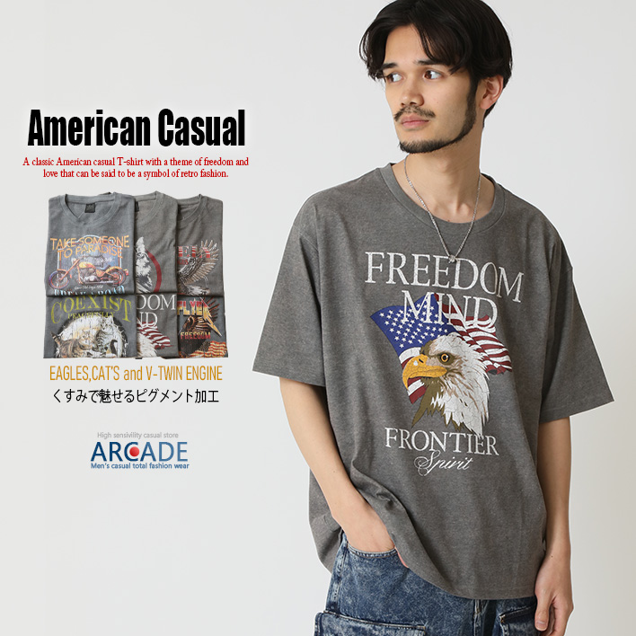 ARCADE（アーケード） 500円セール 古着加工 ロックTシャツ tシャツ