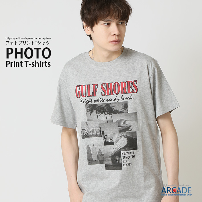 tシャツ メンズ 半袖 Tシャツ フォトプリントtシャツ メンズファッション 春 夏 フォトtシャツ トップス カットソー ストリート アメカジ 2025夏 新作 | ARCADE | 06