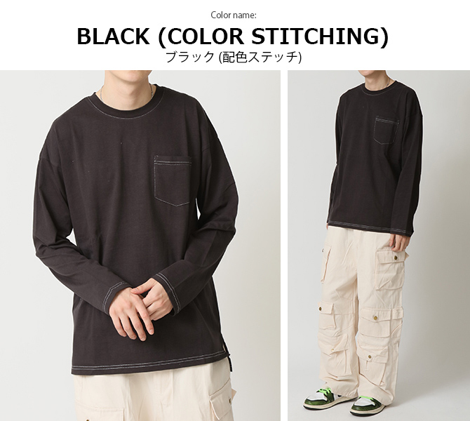 999円セール tシャツ メンズ BIG TEE 選べる ロンT ロングTシャツ 長袖 ビッグシルエット 無地T ヘビーウェイト サイドスリット ドロップショルダー トップス | ARCADE | 23
