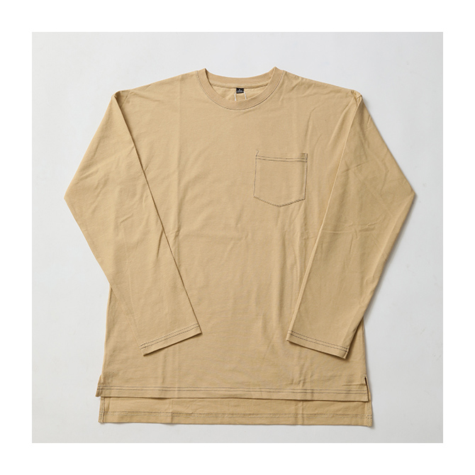 999円セール tシャツ メンズ BIG TEE 選べる ロンT ロングTシャツ 長袖 ビッグシルエット 無地T ヘビーウェイト サイドスリット ドロップショルダー トップス | ARCADE | 13