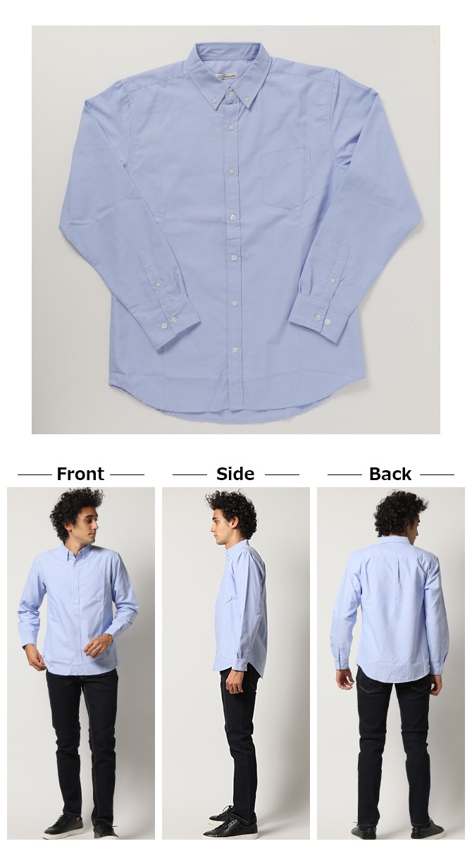 FARAH★メンズ 長袖 ボタンダウン ロゴ オックスフォード シャツ UNITED ARROWS green label relaxing｜【WEB限定】JUST fit