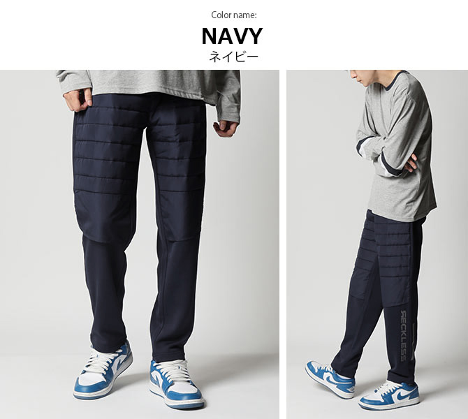 暖パン 異素材切り替え 中綿ダウンパンツ メンズ ズボン 裏シャギー フリース ボトムス 裏起毛 ジャージ ゴルフパンツ パテッドパンツ 2025冬/爆買 | ARCADE | 14