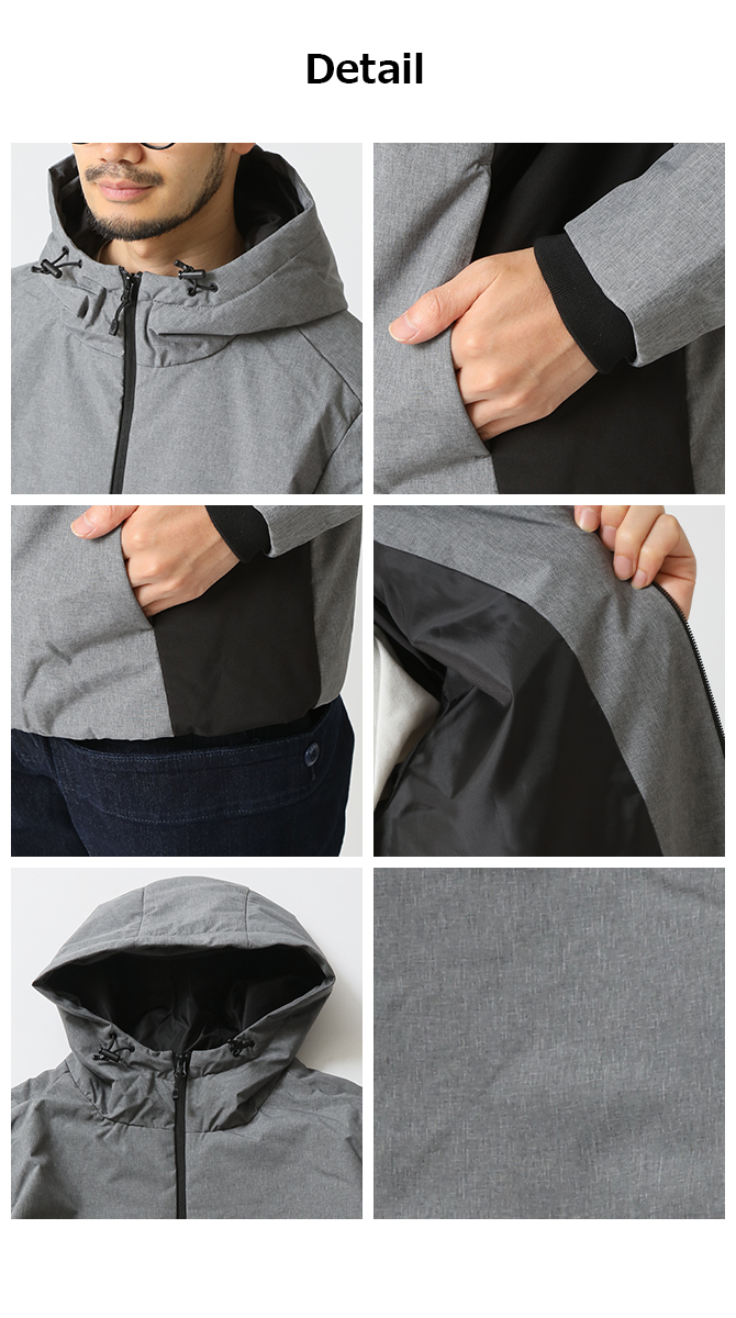 ARCADE（アーケード） 超高機能 中綿マウンテンパーカー メンズ 大雨OK