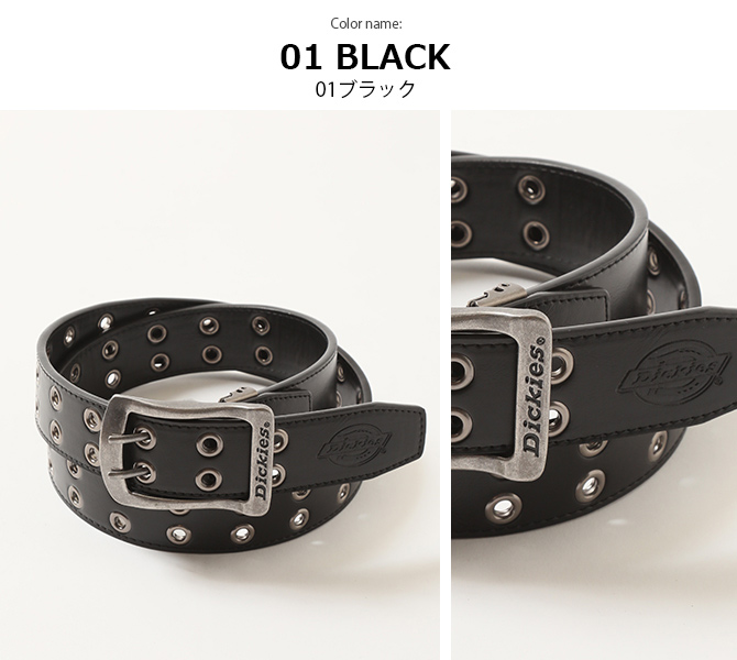 Dickies（ディッキーズ） ベルト PUレザー ベルト Wピン フリーサイズ