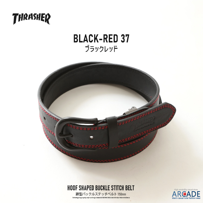 THRASHER（スラッシャー） ステッチベルト PUレザーベルト ブランド