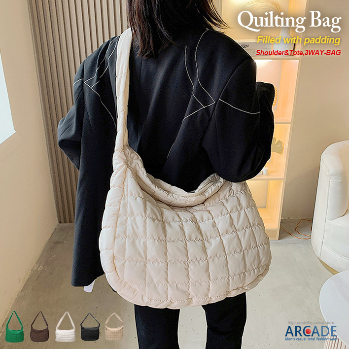 送料込★S’AIME★菱格絎縫束口小水桶包★2way キルティングBAG S'AIME 菱格絎縫束口小水桶包｜S'AIME 東京企劃