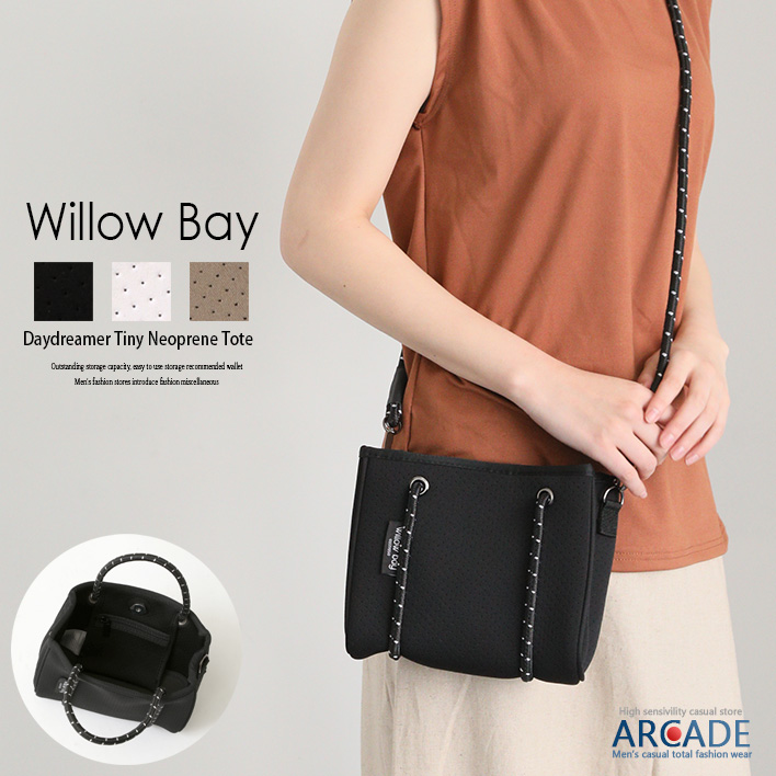 Willow Bay（ウィローベイ） ネオプレン ミニトートバッグ ミニ
