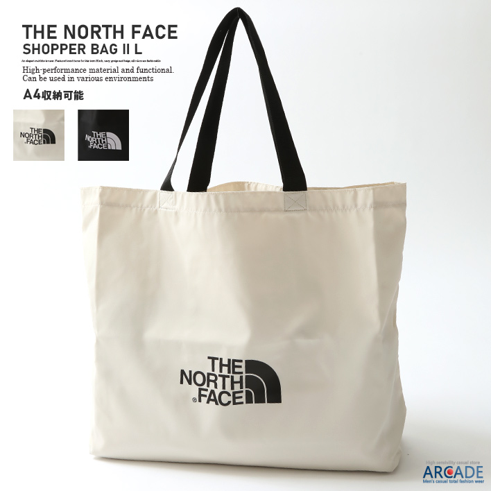 THE NORTH FACE ザ ノースフェイス トートバッグ メンズ レディース ショッパーバッグ 大きい エコバッグ THE SHOPPER BAG II L | THE NORTH FACE