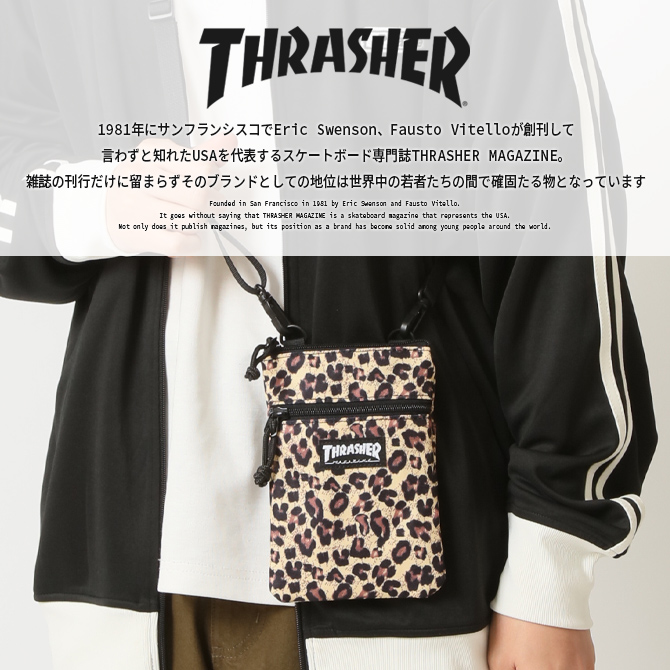 ミニショルダーバッグ メンズ THRASHER ショルダーポーチ 斜め掛け インナーポーチ スマホショルダーバッグ/爆買 | THRASHER | 04