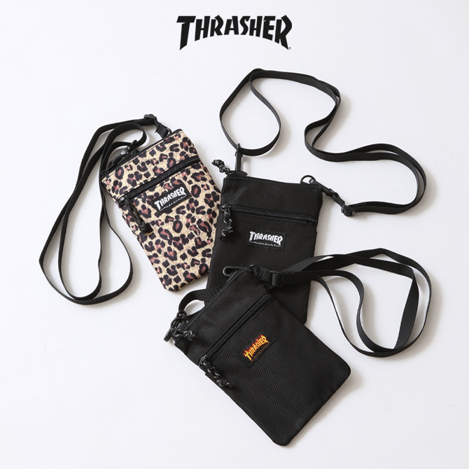 ミニショルダーバッグ メンズ THRASHER ショルダーポーチ 斜め掛け インナーポーチ スマホショルダーバッグ/爆買 | THRASHER | 06