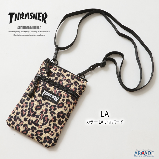 ミニショルダーバッグ メンズ THRASHER ショルダーポーチ 斜め掛け インナーポーチ スマホショルダーバッグ/爆買 | THRASHER | 09
