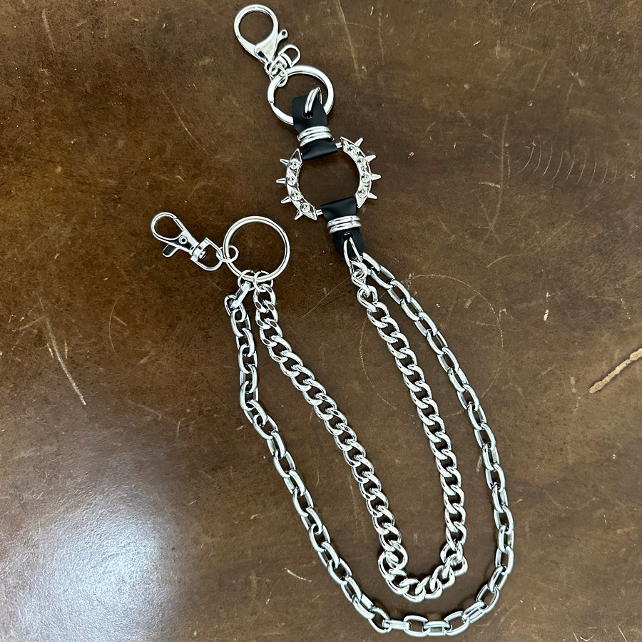 ウォレットチェーン メンズ メタル キーフック キーチェーン 財布/爆買 | ARCADE | 06