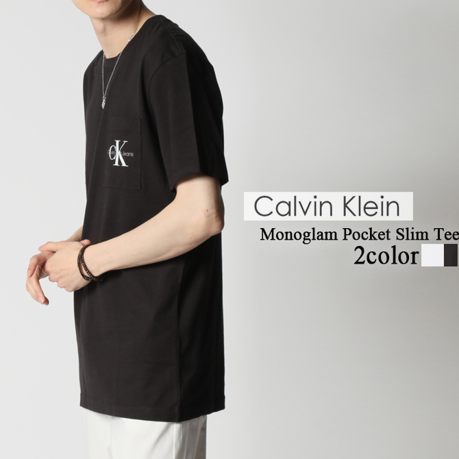 カルバンクライン コア モノグラム ロゴ ポケット 半袖 Tシャツ Calvin Klein Jeans/ カルバンクラインジーンズ CK モノグラム