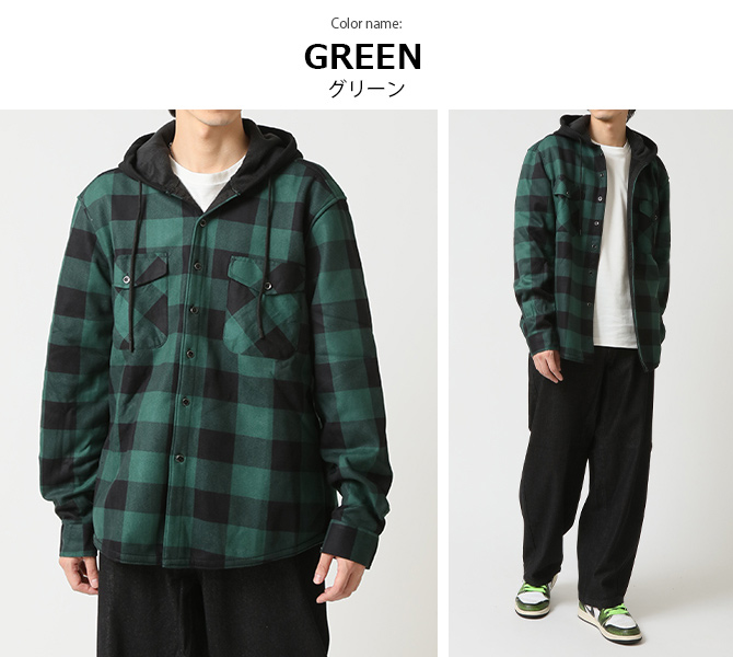 ARCADE（アーケード） あったフリース チェックシャツ メンズ 裏起毛