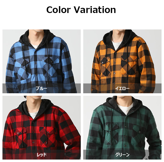 ARCADE（アーケード） あったフリース チェックシャツ メンズ 裏起毛
