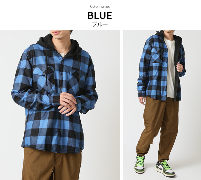 ARCADE（アーケード） あったフリース チェックシャツ メンズ 裏起毛