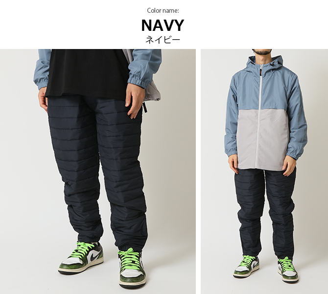 ARCADE（アーケード） 暖か 中綿パンツ メンズ エコダウンパンツ