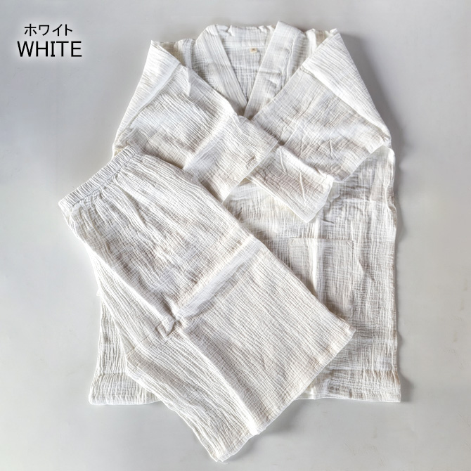 半額セール 通気性 凹凸あるサッカー織 綿100% 甚平 上下セット ルームウェア パジャマ 清涼素材 夏 薄手 部屋着 和風/爆買 | ARCADE | 14