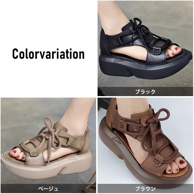 Amazon | [ZJHZ] スポーツサンダル レディース 厚底 サンダル