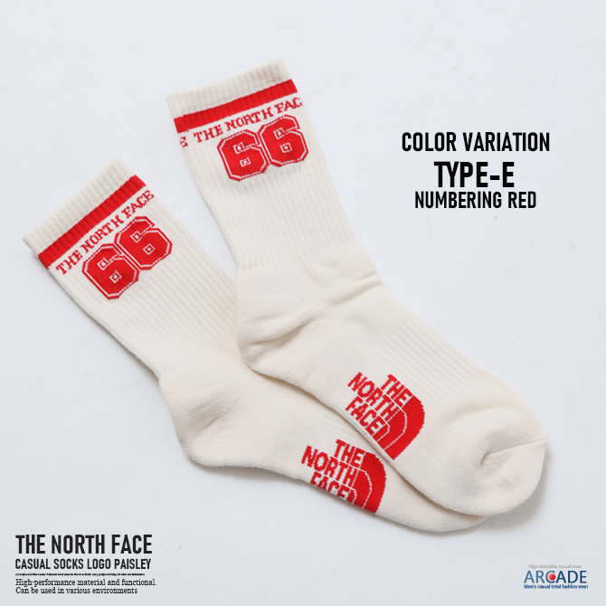 THE NORTH FACE ザノースフェイス 靴下 メンズ ソックス 靴下 メンズ ソックス ロゴライン ペイズリー クルーソックス ブラック/爆買 | THE NORTH FACE | 05