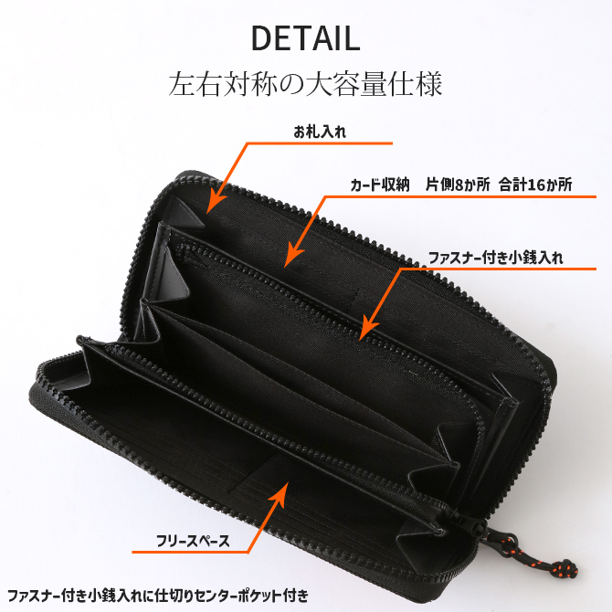 財布 メンズ 長財布 小銭入れ付き ラウンドファスナー レディース ユニセックス ユニバーサルオーバーオール UNIVERSAL OVERALL/爆買 | UNIVERSAL OVERALL | 02