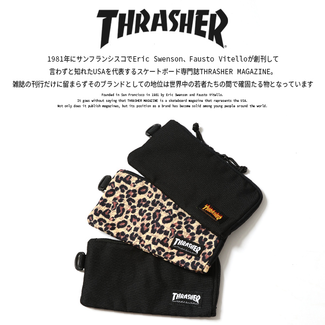 THRASHER スラッシャー 財布 メンズ 長財布 小銭入れあり ブラック ラウンドファスナー プレゼント ギフト 小物 ロングウォレット カジュアル/爆買 | THRASHER | 04