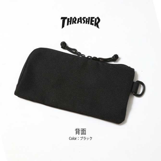 THRASHER スラッシャー 財布 メンズ 長財布 小銭入れあり ブラック ラウンドファスナー プレゼント ギフト 小物 ロングウォレット カジュアル/爆買 | THRASHER | 07