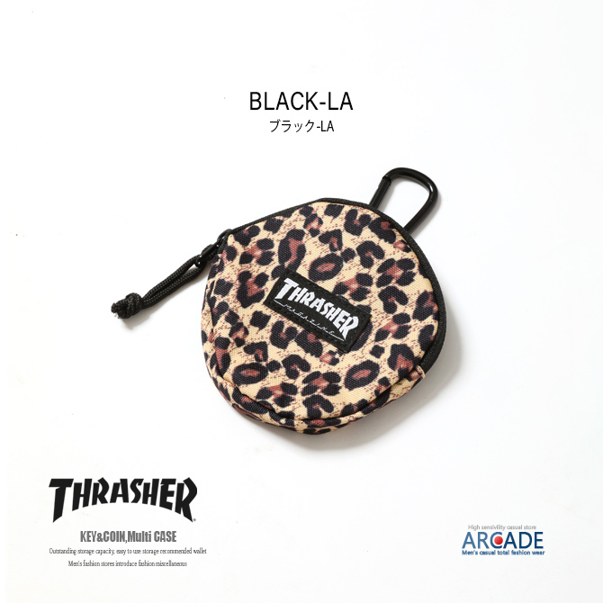THRASHER スラッシャー キーケース 丸型コインケース 小銭入れ ブランド財布 メンズ  財布 ロゴ マルチケース/爆買 | THRASHER | 03