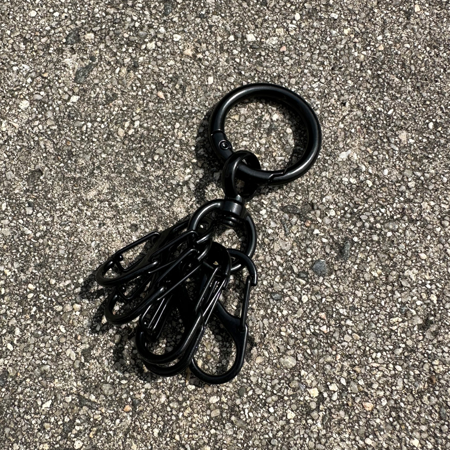 キーリング メンズ ファッション小物 キーホルダー キーフック レザー 革 カラビナ アクセサリー シルバー アンティーク ゴールド 鍵束/爆買 | ARCADE | 03