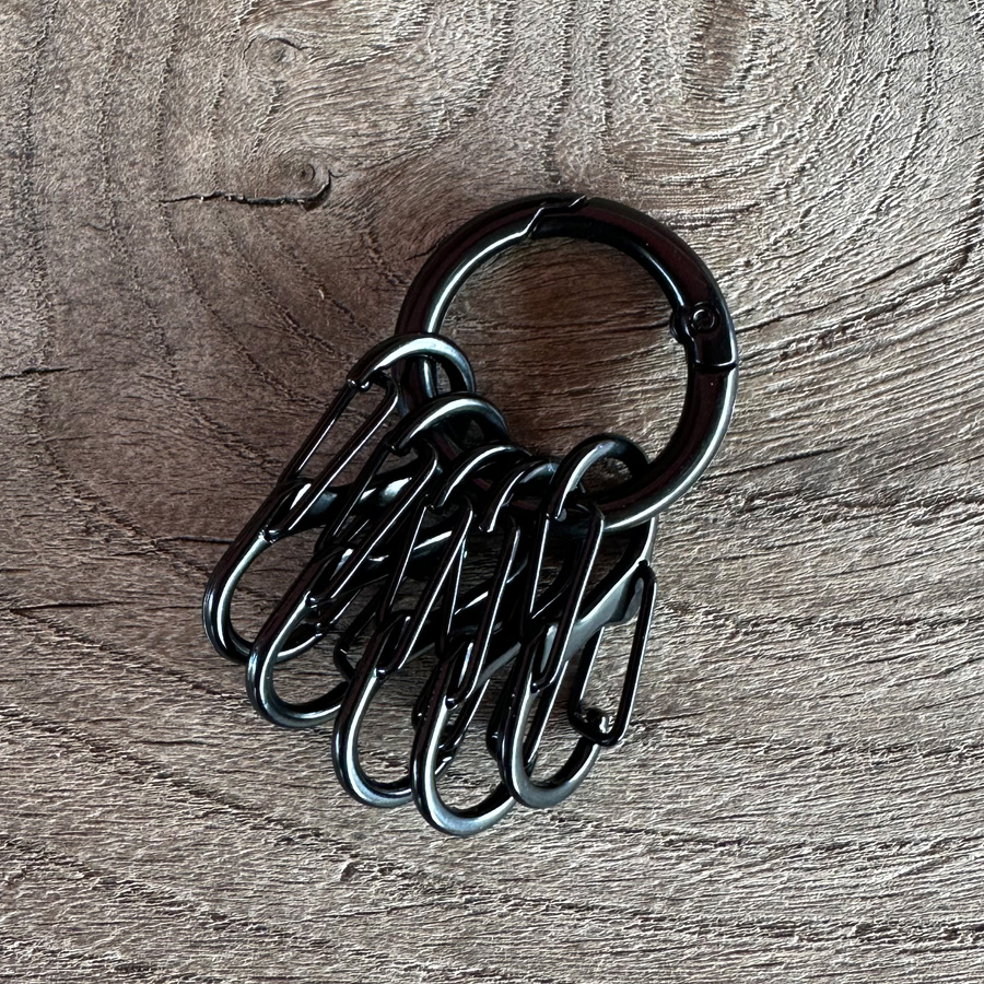 キーリング メンズ ファッション小物 キーホルダー キーフック レザー 革 カラビナ アクセサリー シルバー アンティーク ゴールド 鍵束/爆買 | ARCADE | 05