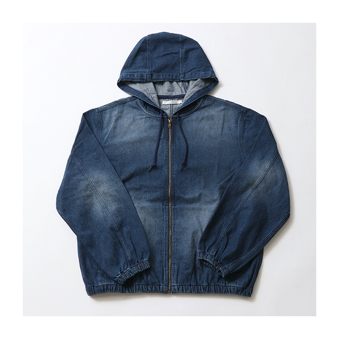 ARCADE（アーケード） デニムパーカー メンズ USEDウォッシュ ゆったり