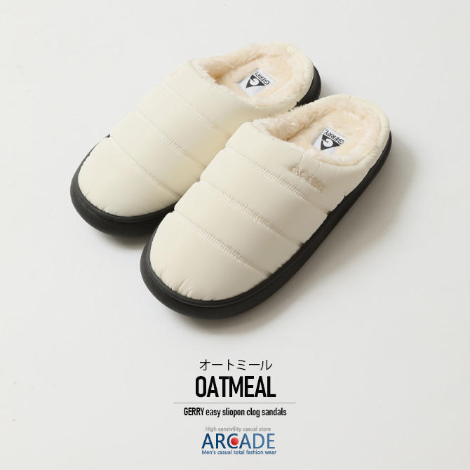 GERRY（ジェリー） 暖かい裏ボアファー サンダル レディース サボ