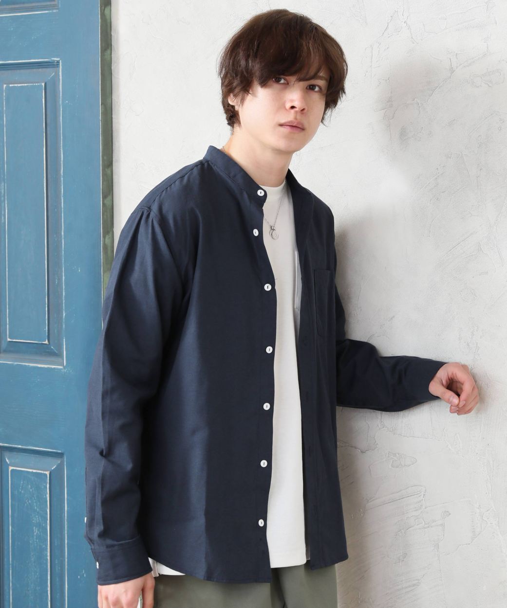 バンドカラーシャツ メンズ 22 オックスフォードシャツ シャツ スタンドカラー 新作 春 長袖 Seasonal Wrap入荷 バンドカラーシャツ メンズ 22 オックスフォードシャツ シャツ スタンドカラー 新作 春 長袖 Seasonal Wrap入荷