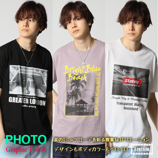 tシャツ メンズ 半袖 Tシャツ フォトプリントtシャツ メンズファッション 春 夏 フォトtシャツ トップス カットソー ストリート アメカジ 2024夏 新作｜arcade｜11