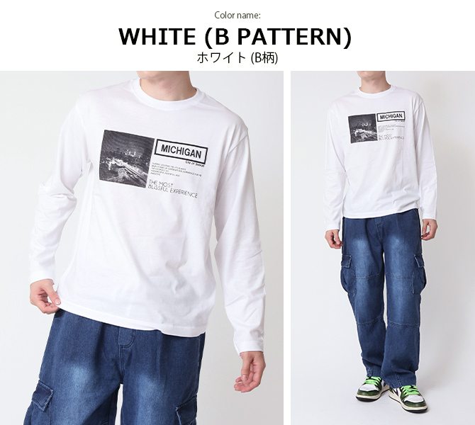 tシャツ メンズ 長袖 フォトプリント ロンT 長袖Tシャツ トップス カットソー 綿100% 2025秋 新作/爆買 | ARCADE | 24