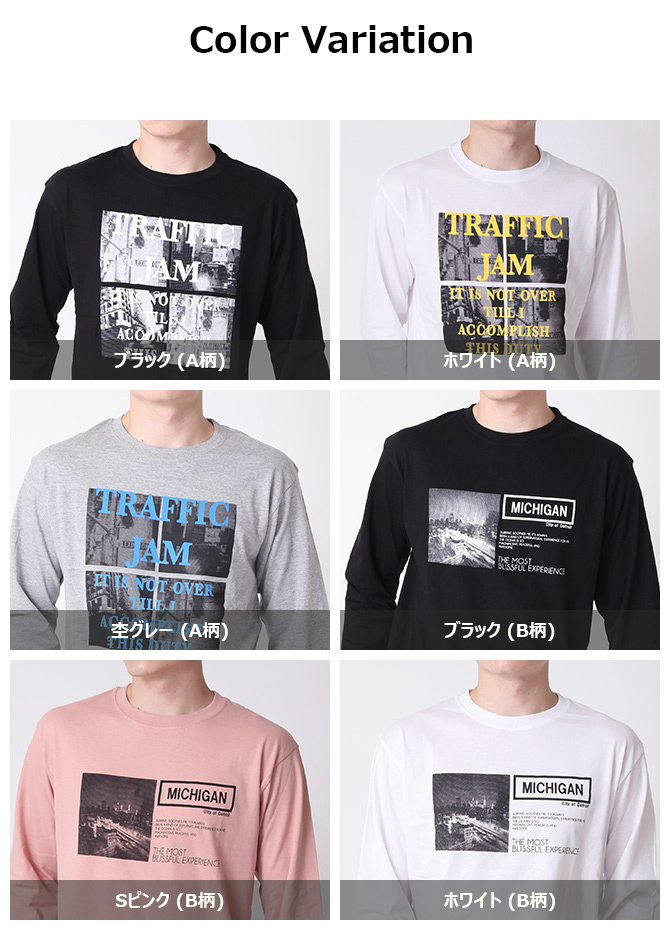 ARCADE tシャツ メンズ 長袖 フォトプリント ロンT 長袖Tシャツ