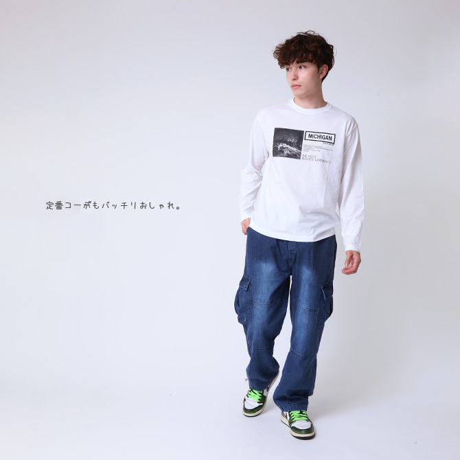 tシャツ メンズ 長袖 フォトプリント ロンT 長袖Tシャツ トップス カットソー 綿100% 2025秋 新作/爆買 | ARCADE | 14