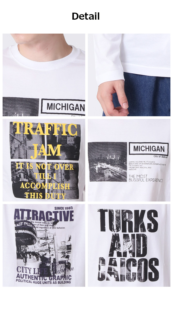 tシャツ メンズ 長袖 フォトプリント ロンT 長袖Tシャツ トップス カットソー 綿100% 2025秋 新作/爆買 | ARCADE | 18