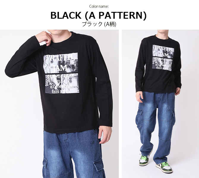 tシャツ メンズ 長袖 フォトプリント ロンT 長袖Tシャツ トップス カットソー 綿100% 2025秋 新作/爆買 | ARCADE | 19
