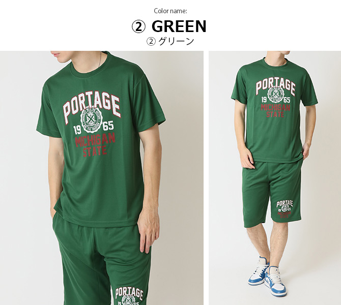 上下2点 セットアップ メンズ クイックドライ tシャツ 吸水速乾 半袖Tシャツ ハーフパンツ 汗 ベタつき軽減 涼しい 夏 薄手 ルームウェア 部屋着 運動着/爆買 | ARCADE | 19