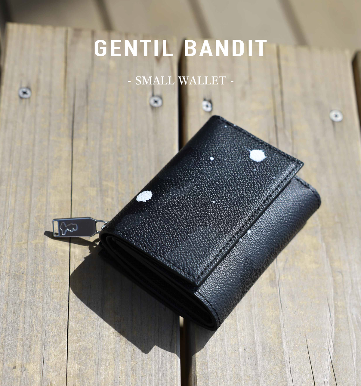 GENTIL BANDIT マネークリップウォレット ブラックカモ|GENTIL