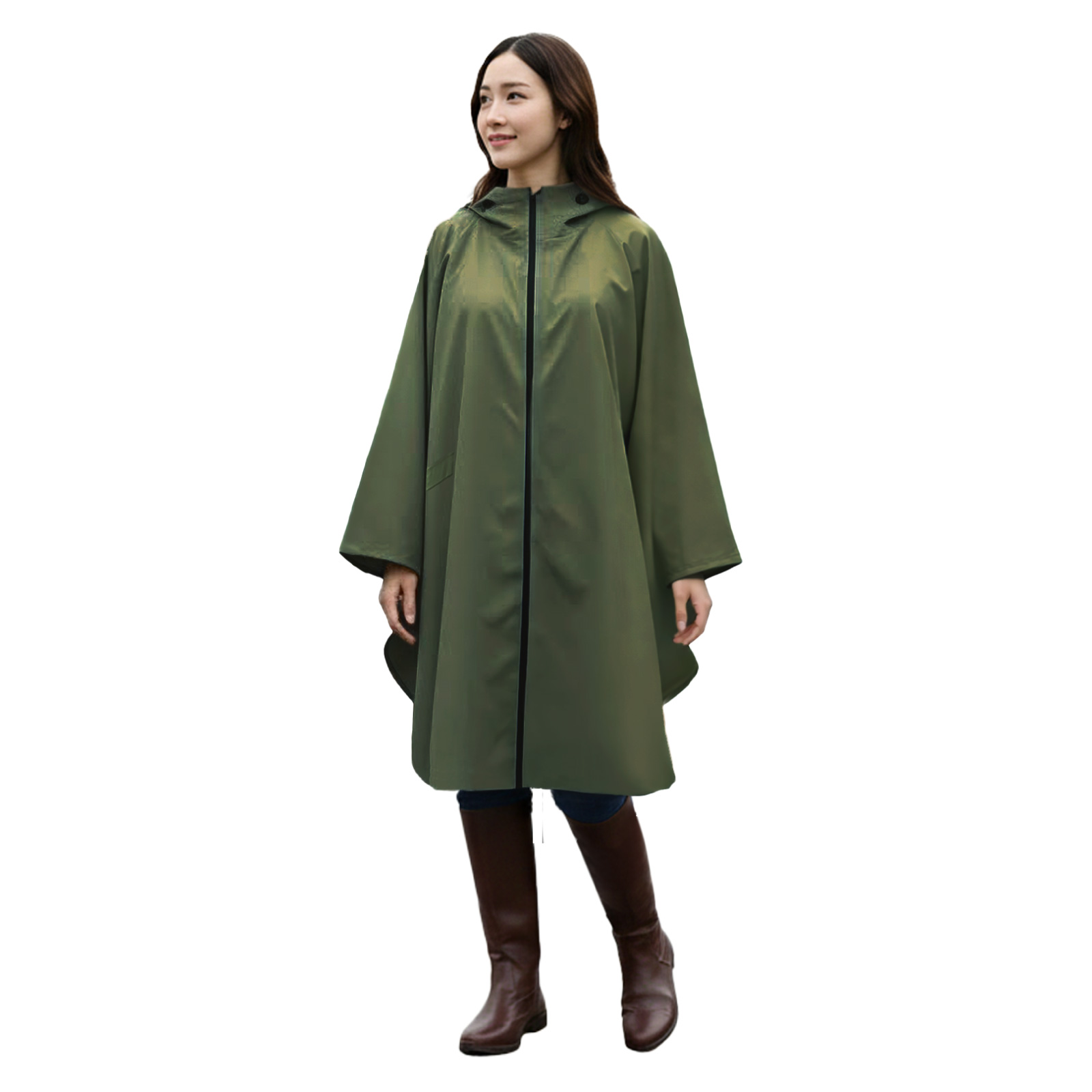 レインコート ポンチョ 自転車 【左右振り向ける新設計】 暴風雨対応