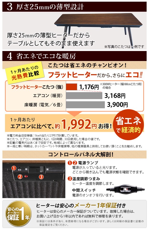 21新作 こたつテーブル高さ4段階調節折れ脚こたつ フラットローリエ 1 80cm 国産北欧柄こたつ布団2点セット国産 話題の行列