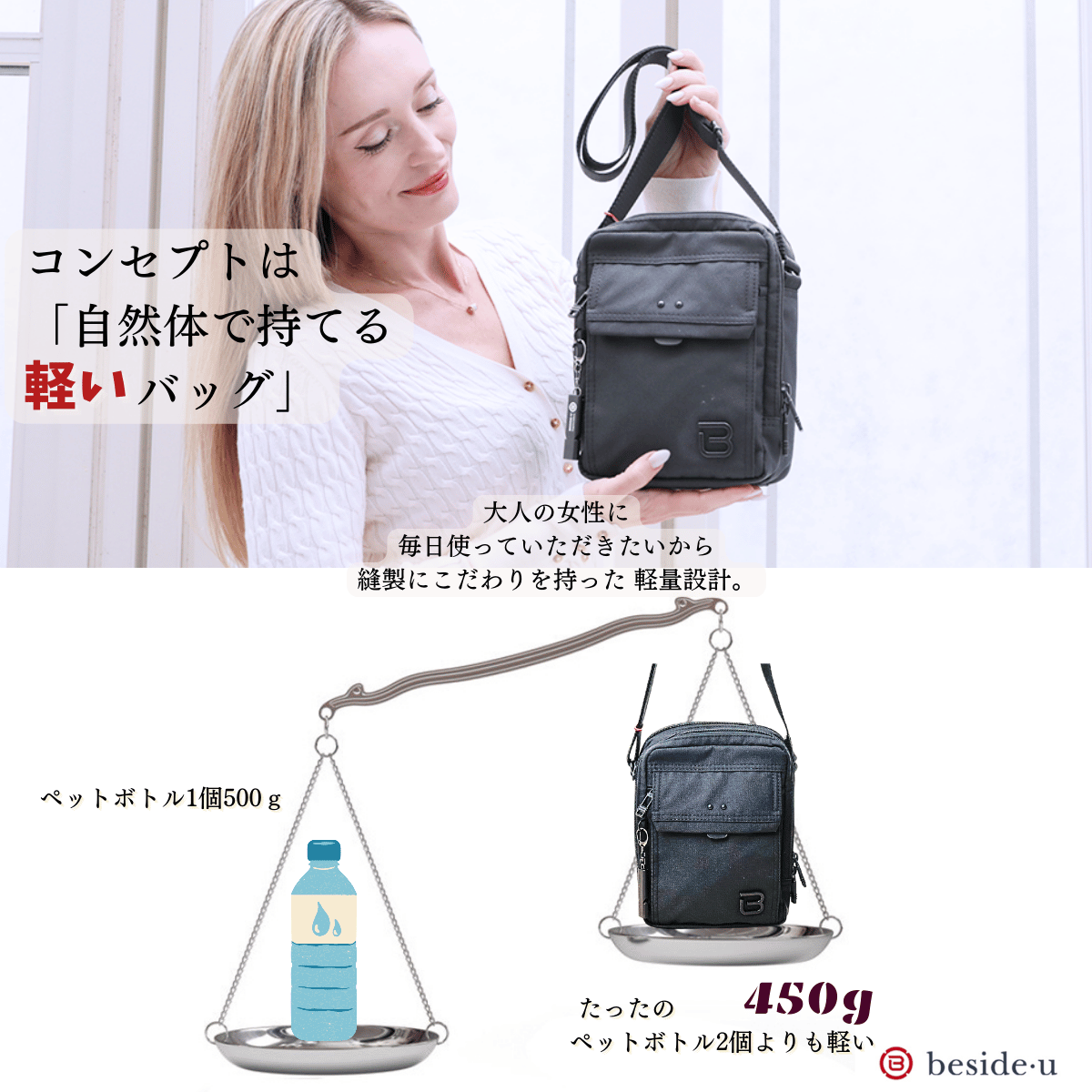 ショルダーバッグ 縦型 斜めがけ 男女兼用 レディースバッグ
