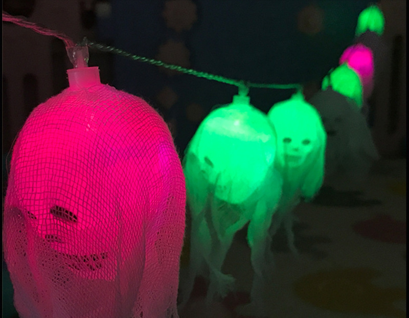 LEDライト ハロウィン イルミネーション ライト 10球 全長2.5M 20球
