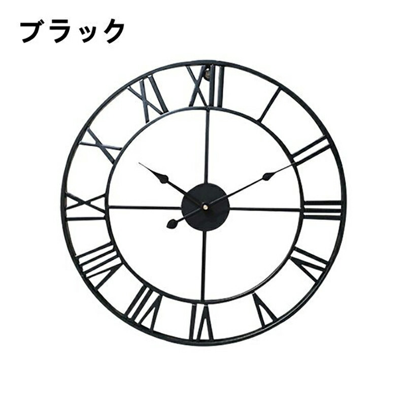 壁掛け時計 おしゃれ 掛け時計 北欧 おしゃれ  40cm 静音 ウォールクロック アンティーク かけ時計 大きい アナログ ローマ数字 文字盤  時計 欧風 新生活｜arco-baleno｜02