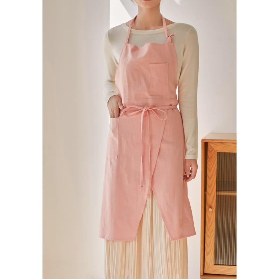 【処分SALE】リネン100% エプロン リネン リネンエプロン 首掛け シンプル カフェ 無地 おしゃれ 業務用 業務用エプロン ポケット付き おしゃれ かわいい |  | 15